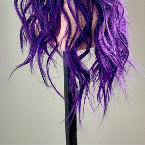 Gorgeous 24” Deep Purple Premium Fiber 13x2.5 Lace Front Wig for Daily Wear… - Picture 9 of 13